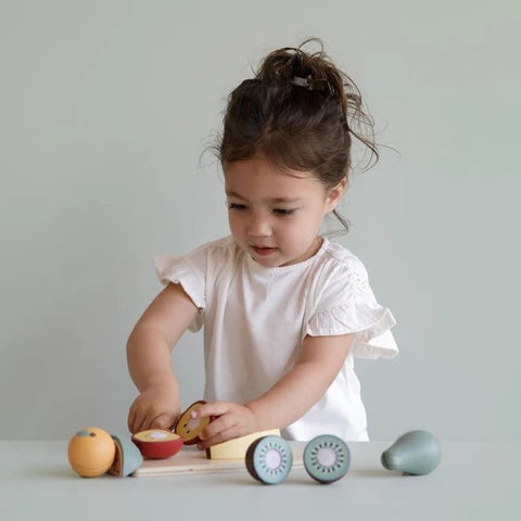 Fruits à découper en bois
