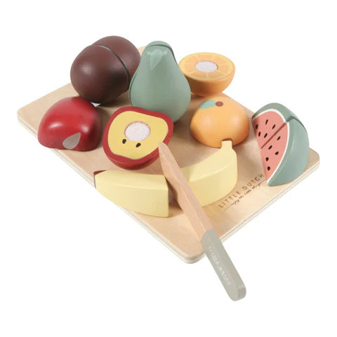 Fruits à découper en bois