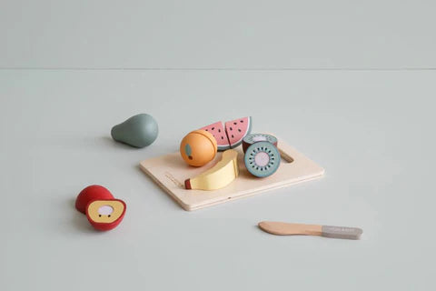 Fruits à découper en bois