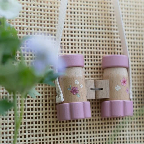 Jumelles en bois - rose - Fairy Garden