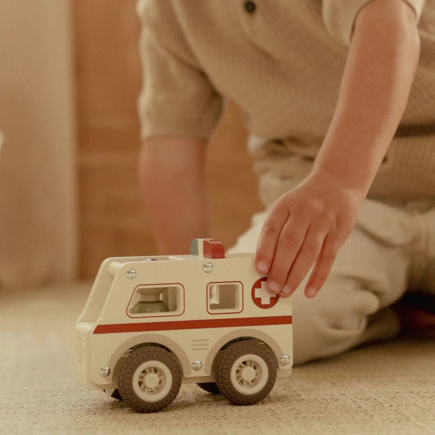 Ambulance en bois - Blanc - Essentials