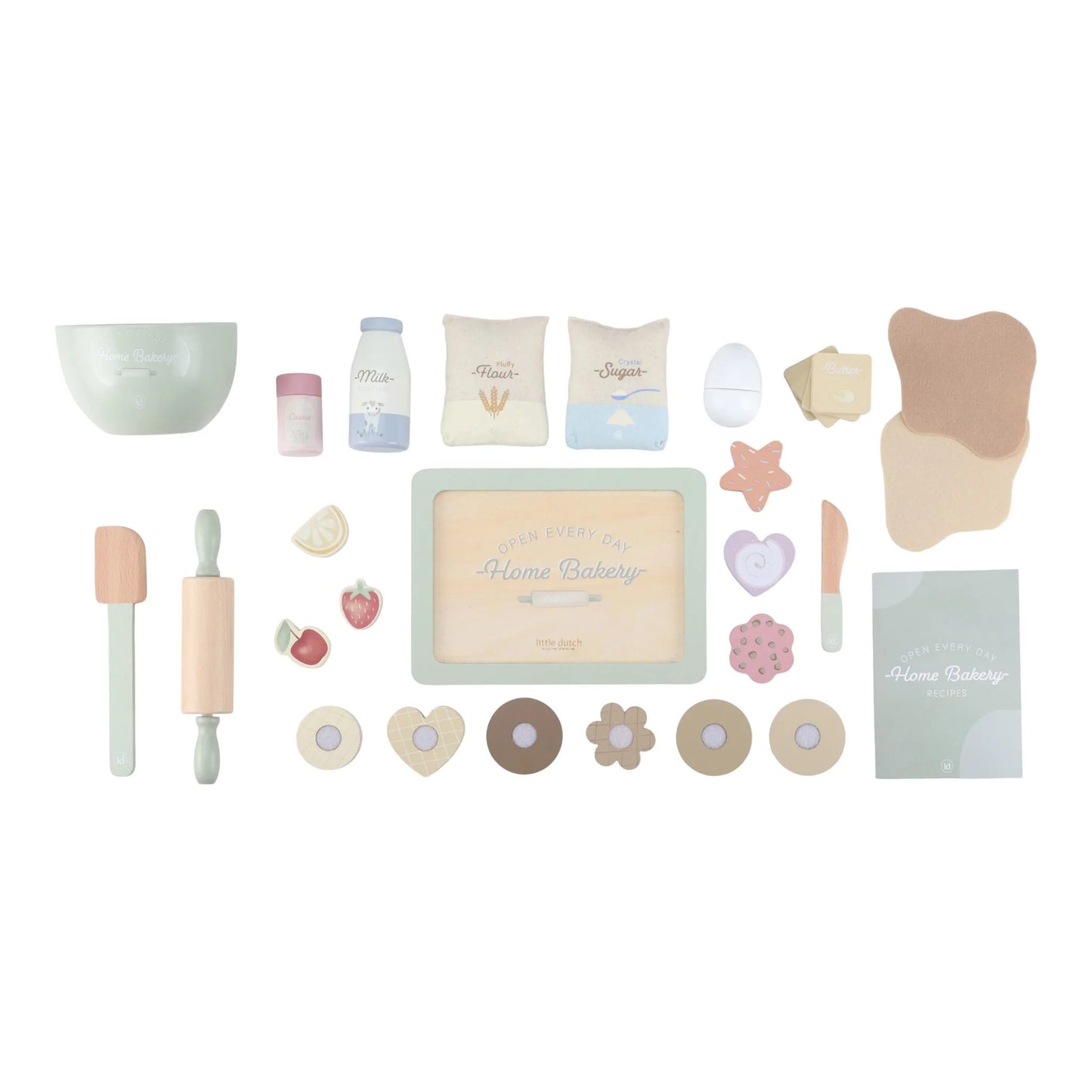 Ensemble pâtisserie en bois – Multicolore – Essentials