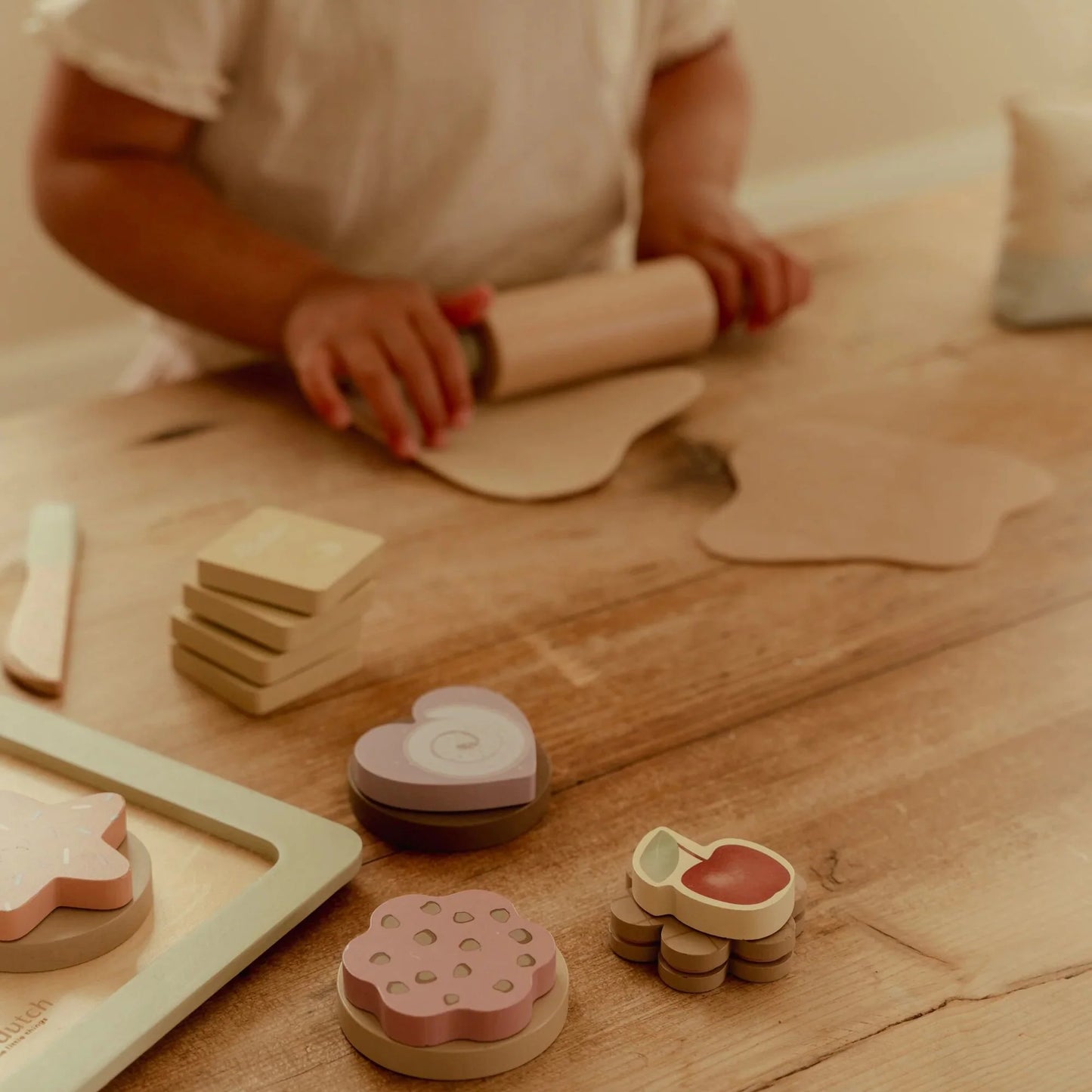 Ensemble pâtisserie en bois – Multicolore – Essentials