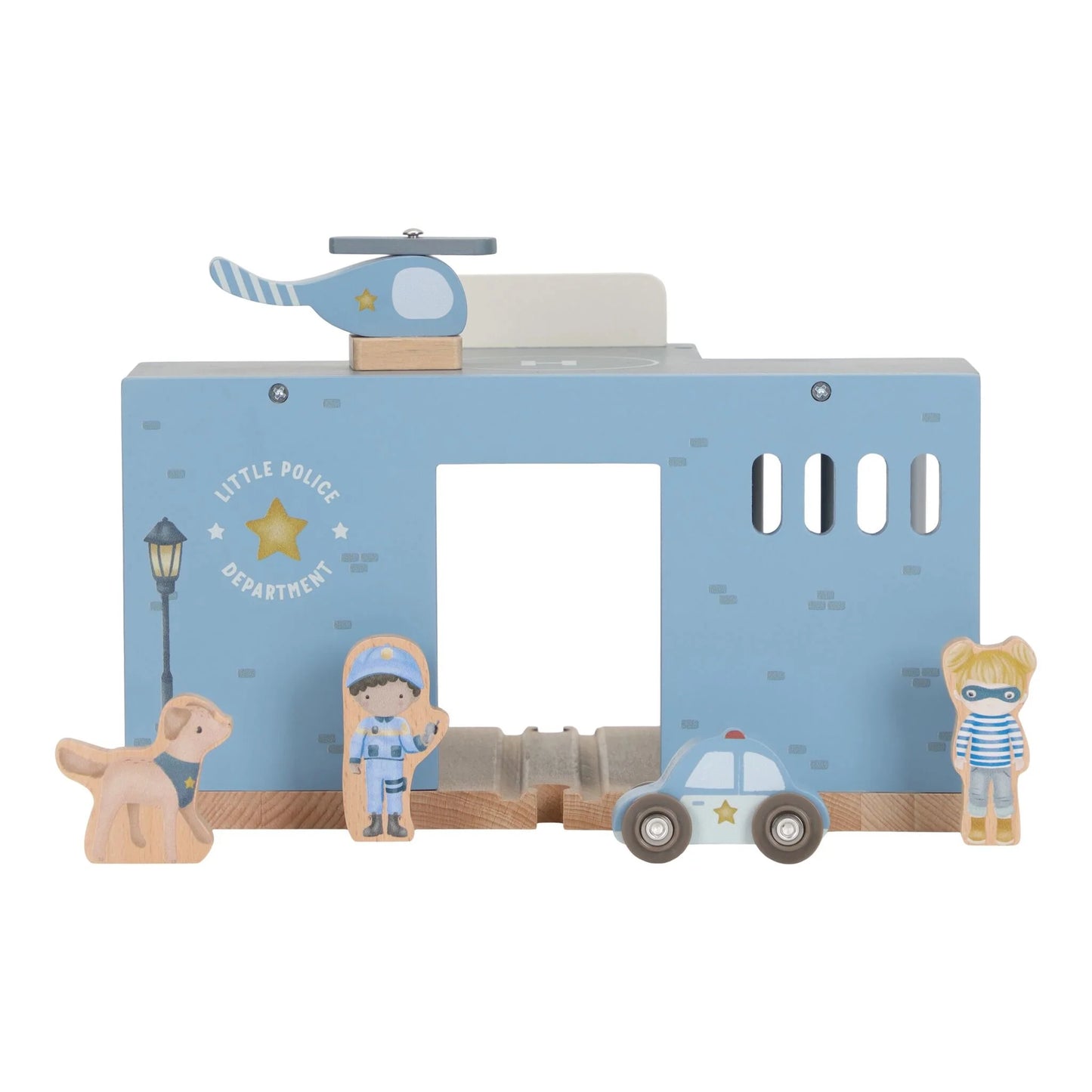 Commissariat de police en bois – Bleu – Essentials