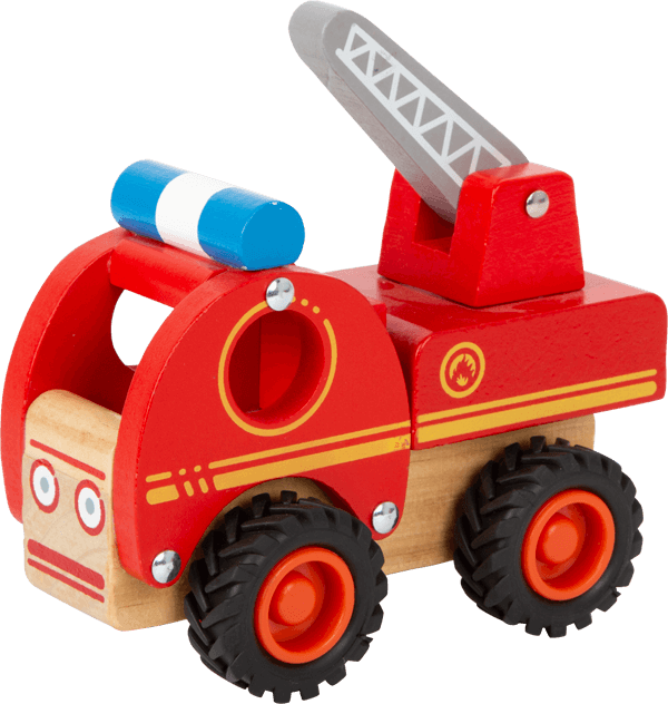 Camion de pompiers en bois