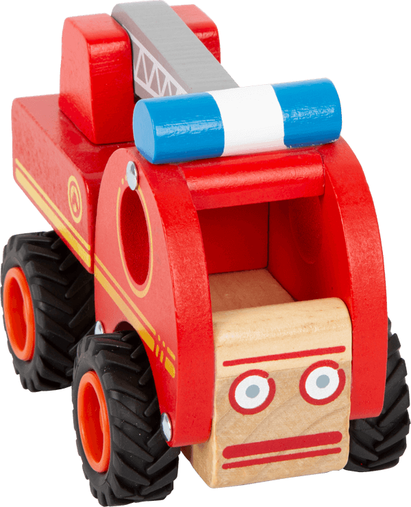 Camion de pompiers en bois