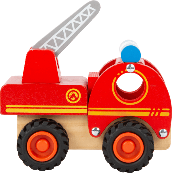 Camion de pompiers en bois
