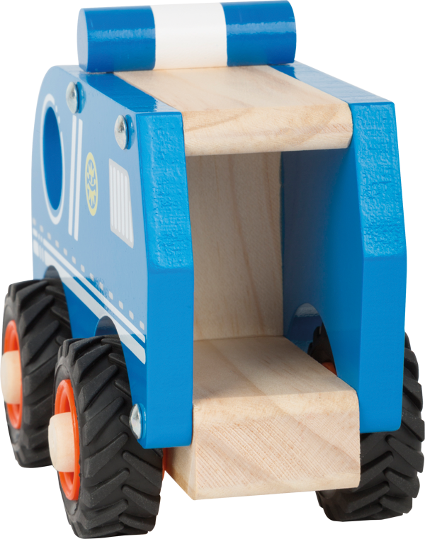 Fourgon de police en bois