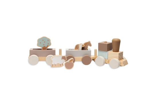 Jouet train en bois - Farm