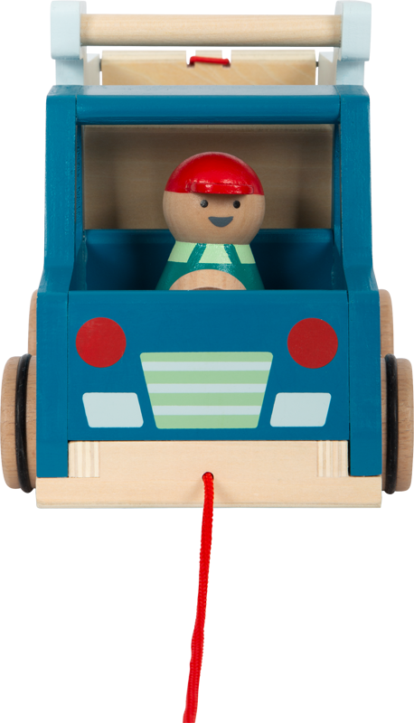 Véhicule à tirer camion benne en bois