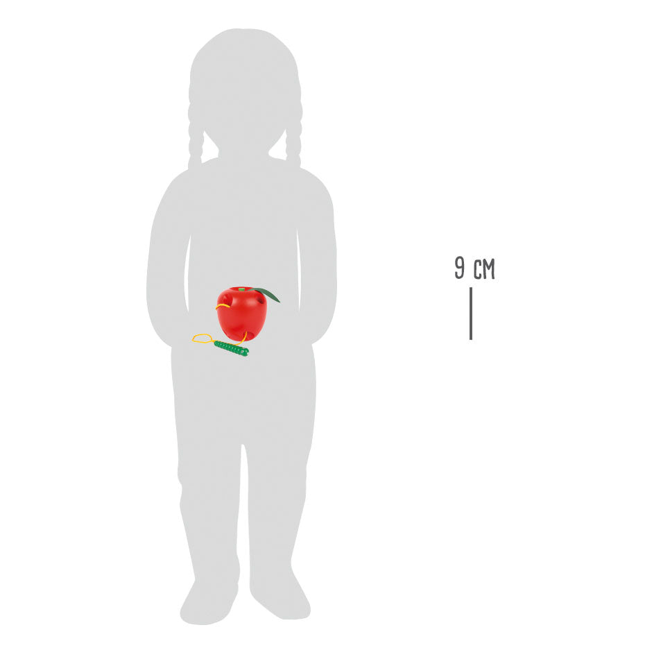 Jeu à enfiler Pomme et ver