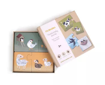 Puzzle parents et bébés - Animaux de la ferme