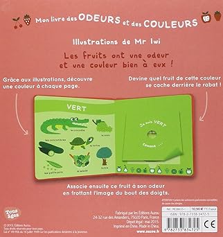Mon livre des odeurs et des couleurs "Les fruits"