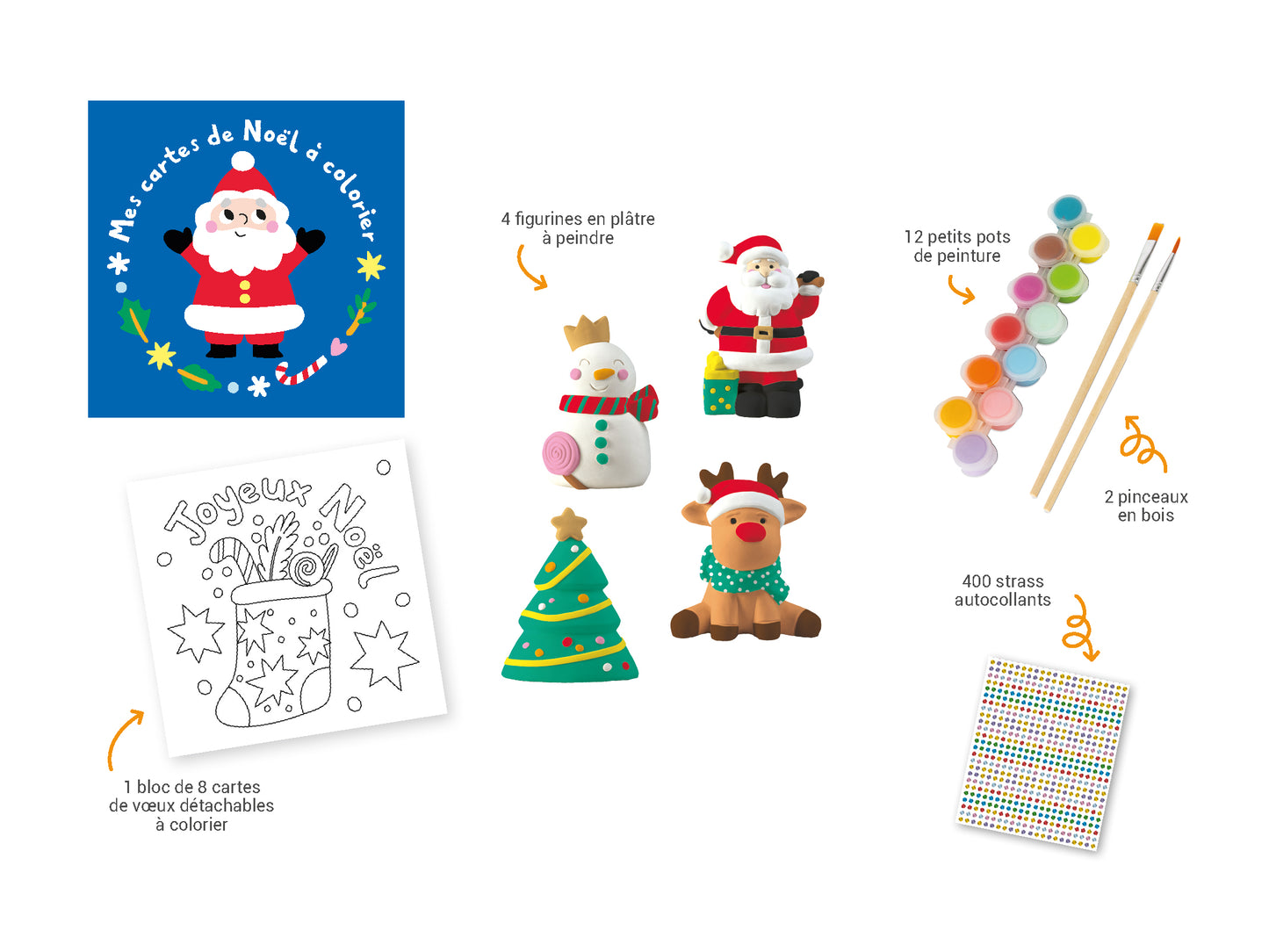 Mes jolies figurines de Noël à peindre