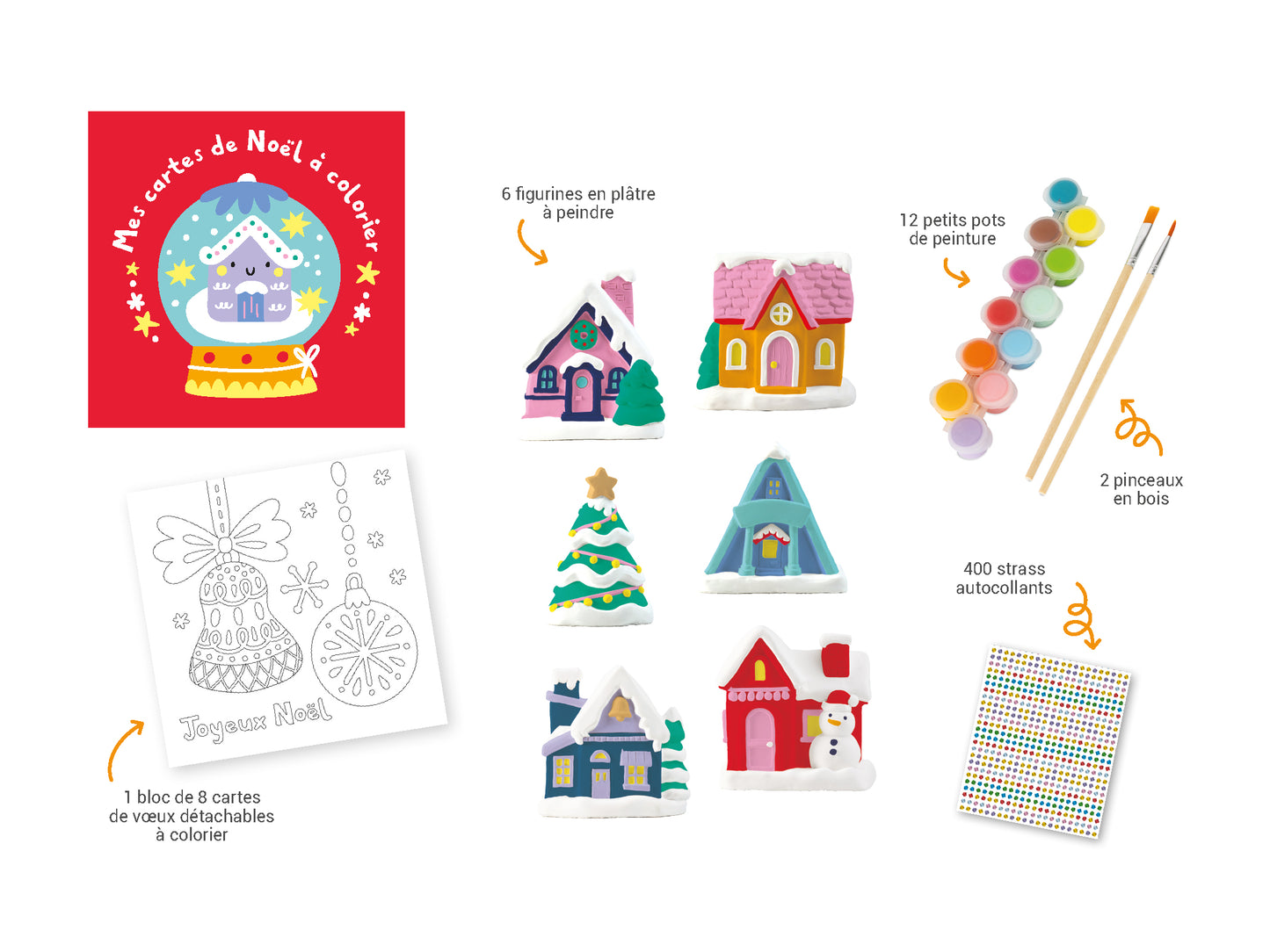 Mes jolies maisons de Noël à peindre