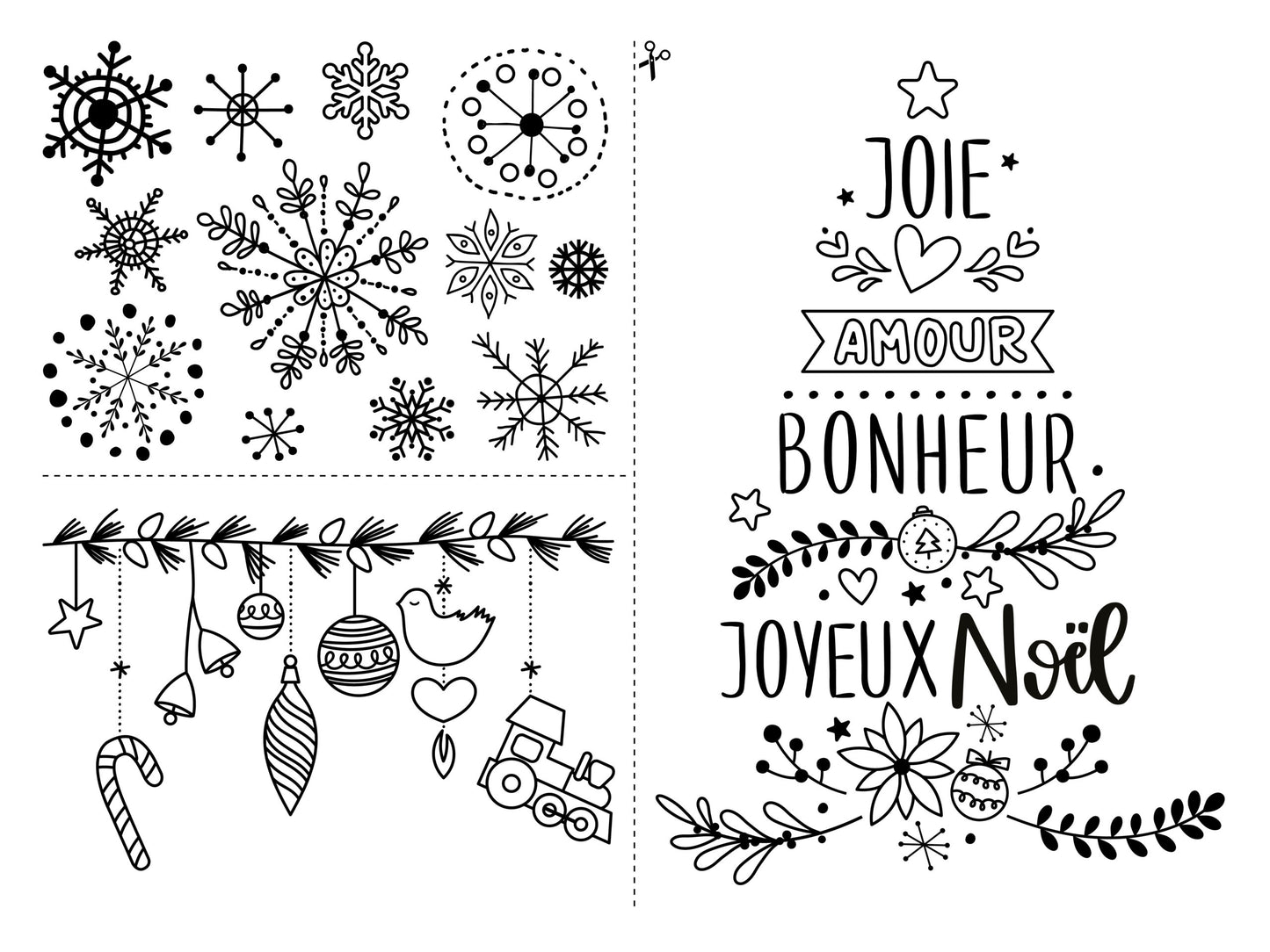 Dessiner sur les vitres – Noël
