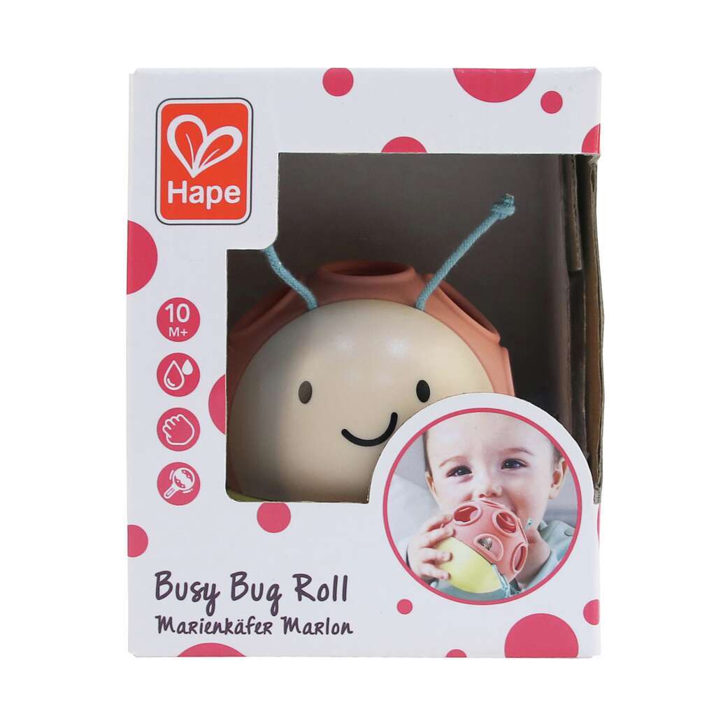 Jouet d'éveil coccinelle roulante