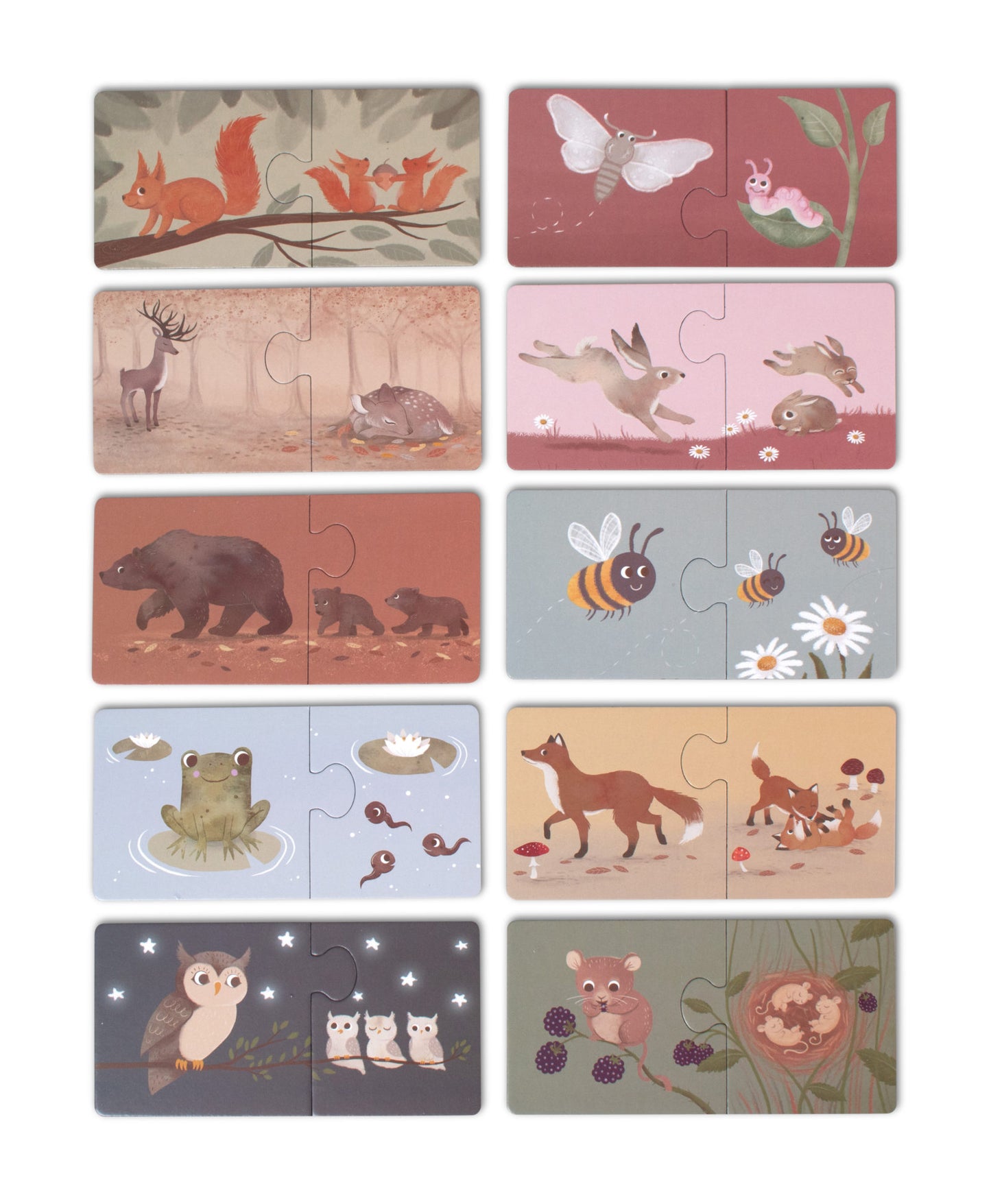 Puzzle parents et bébés - Animaux nordiques