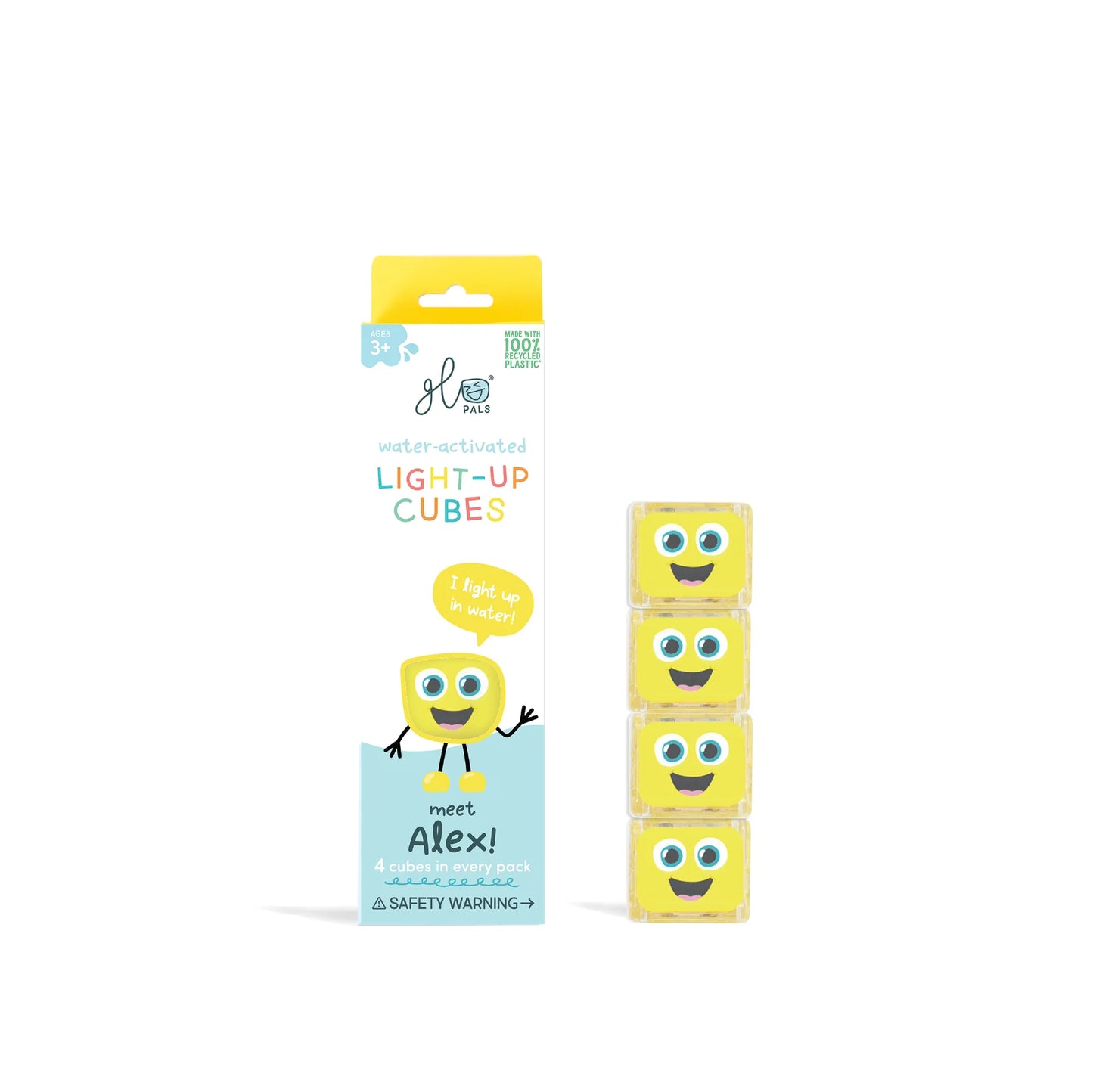 Alex - 4 cubes lumineux jaune