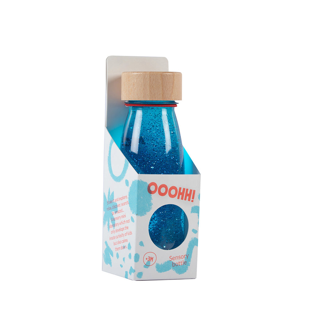 Bouteille sensorielle bleu