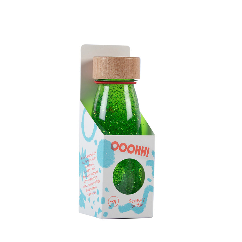 Bouteille sensorielle verte
