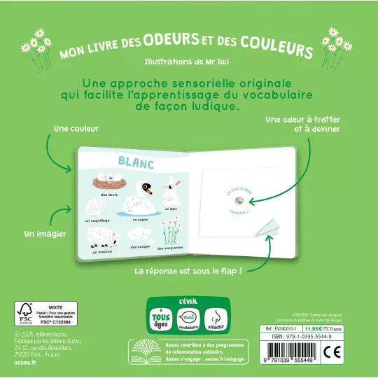 Mon livre des odeurs et des couleurs "La nature"