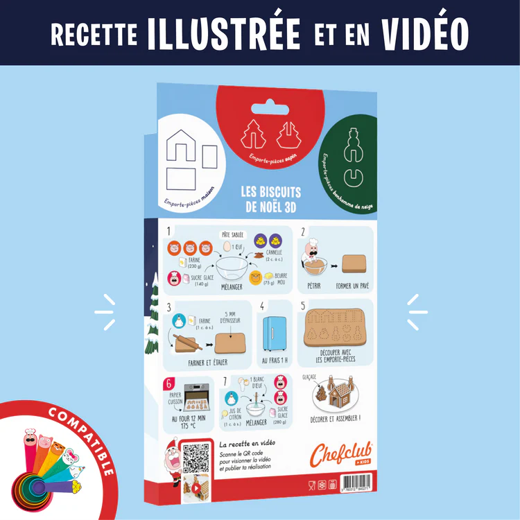 Emporte-pièces - La maison d'hiver 3D