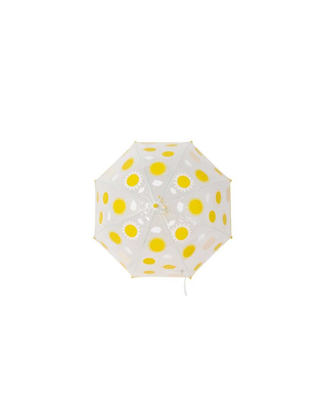 Parapluie cloche soleil transparent et magique