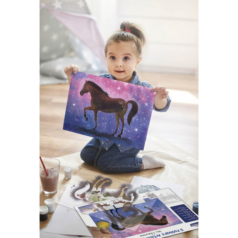 Pochoirs artistiques géants "Les chevaux"