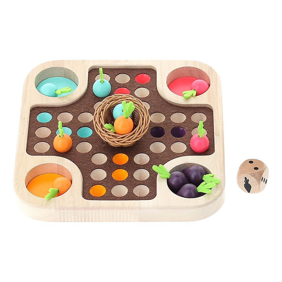 La course du potager, jeu des petits chevaux - Jour de récolte