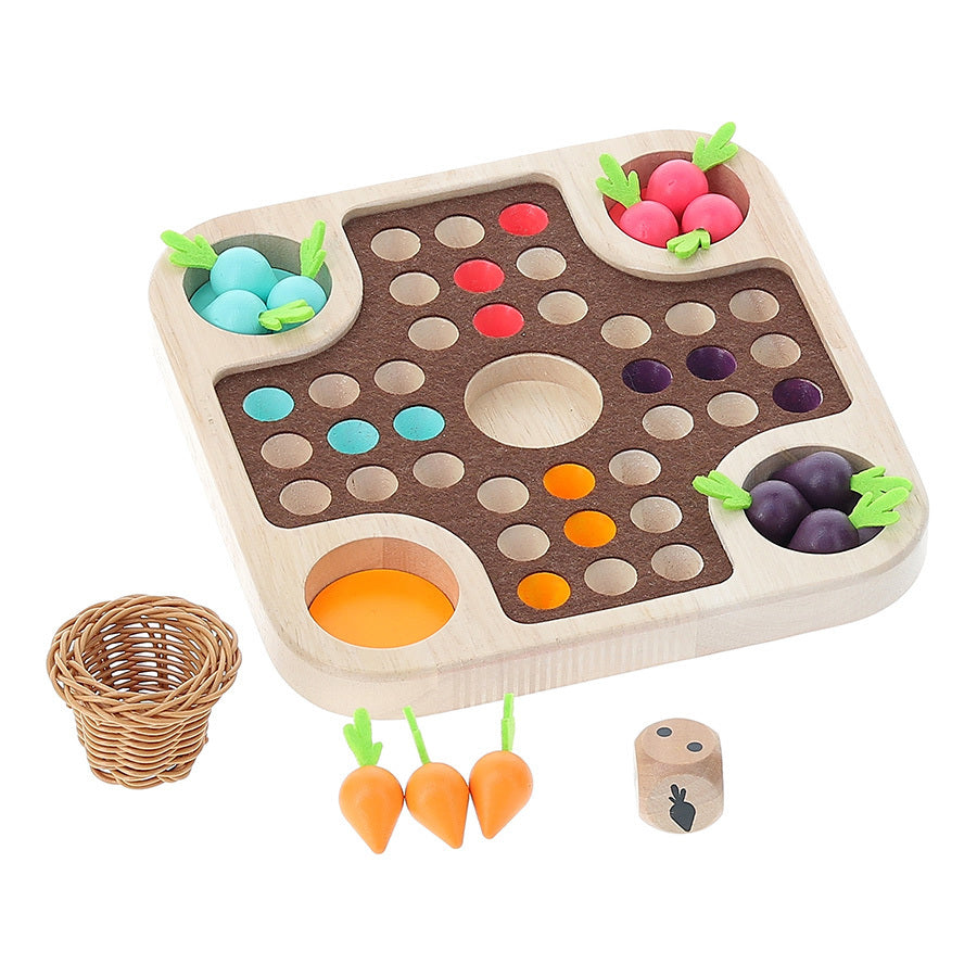 La course du potager, jeu des petits chevaux - Jour de récolte