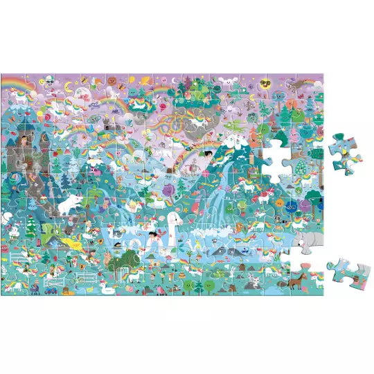 Cherche et trouve géant puzzle "Licornes"