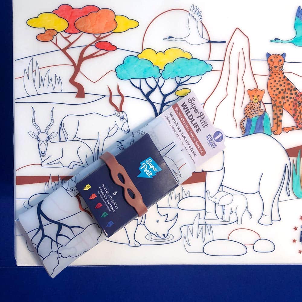 Savane – Set de Table à Colorier