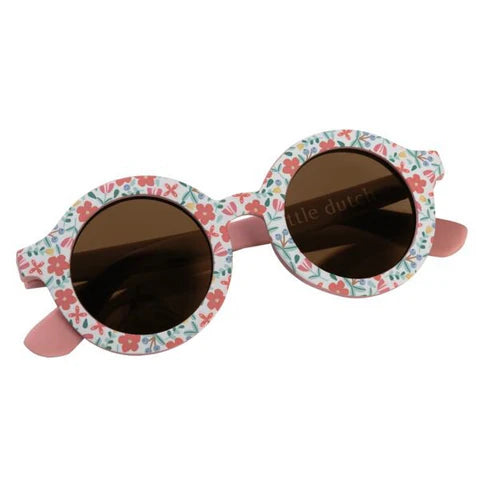 Lunettes de soleil pour enfants rondes avec fleurs