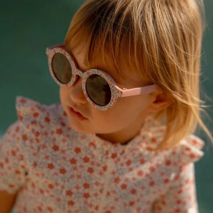 Lunettes de soleil pour enfants rondes avec fleurs