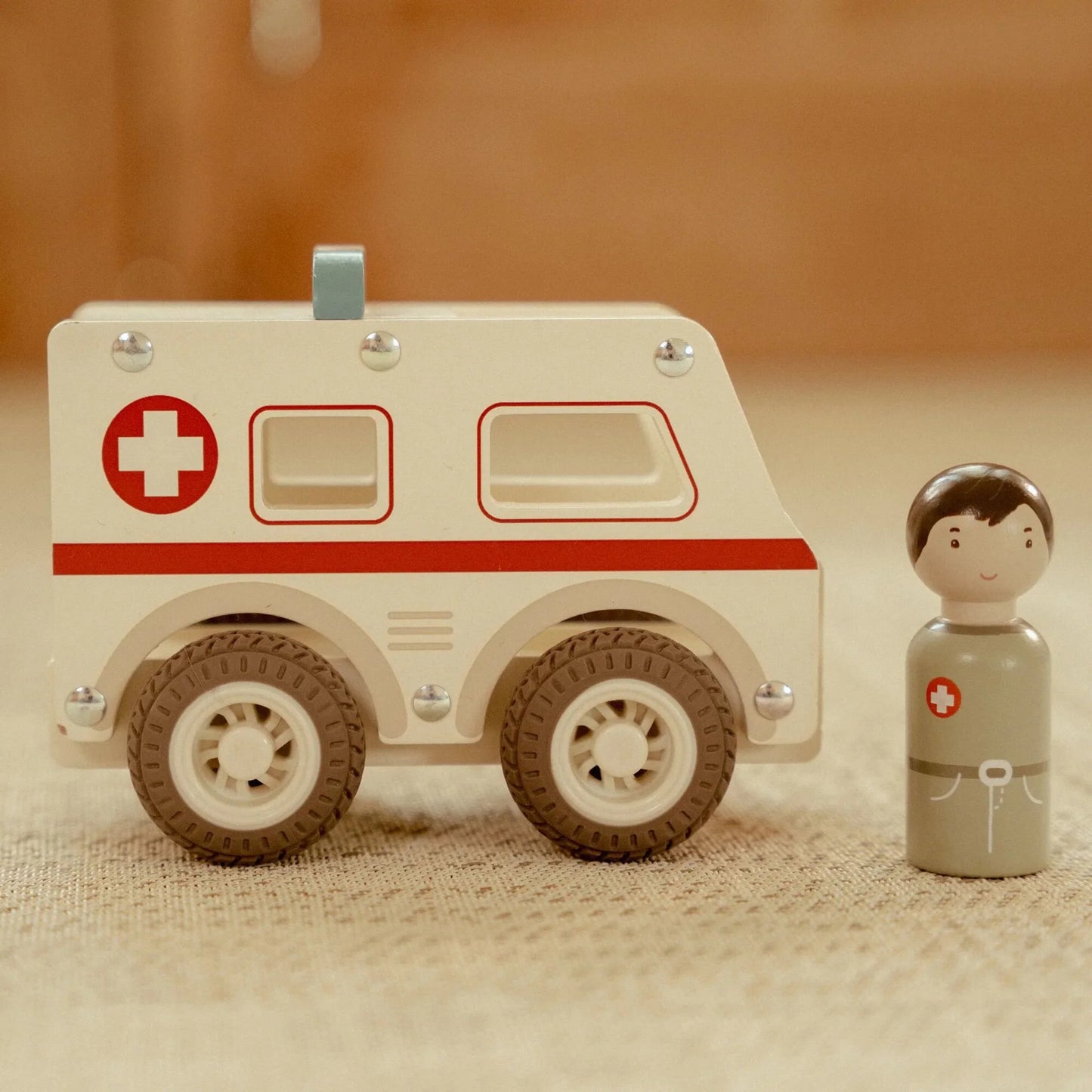 Ambulance en bois - Blanc - Essentials