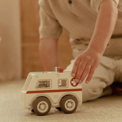 Ambulance en bois - Blanc - Essentials