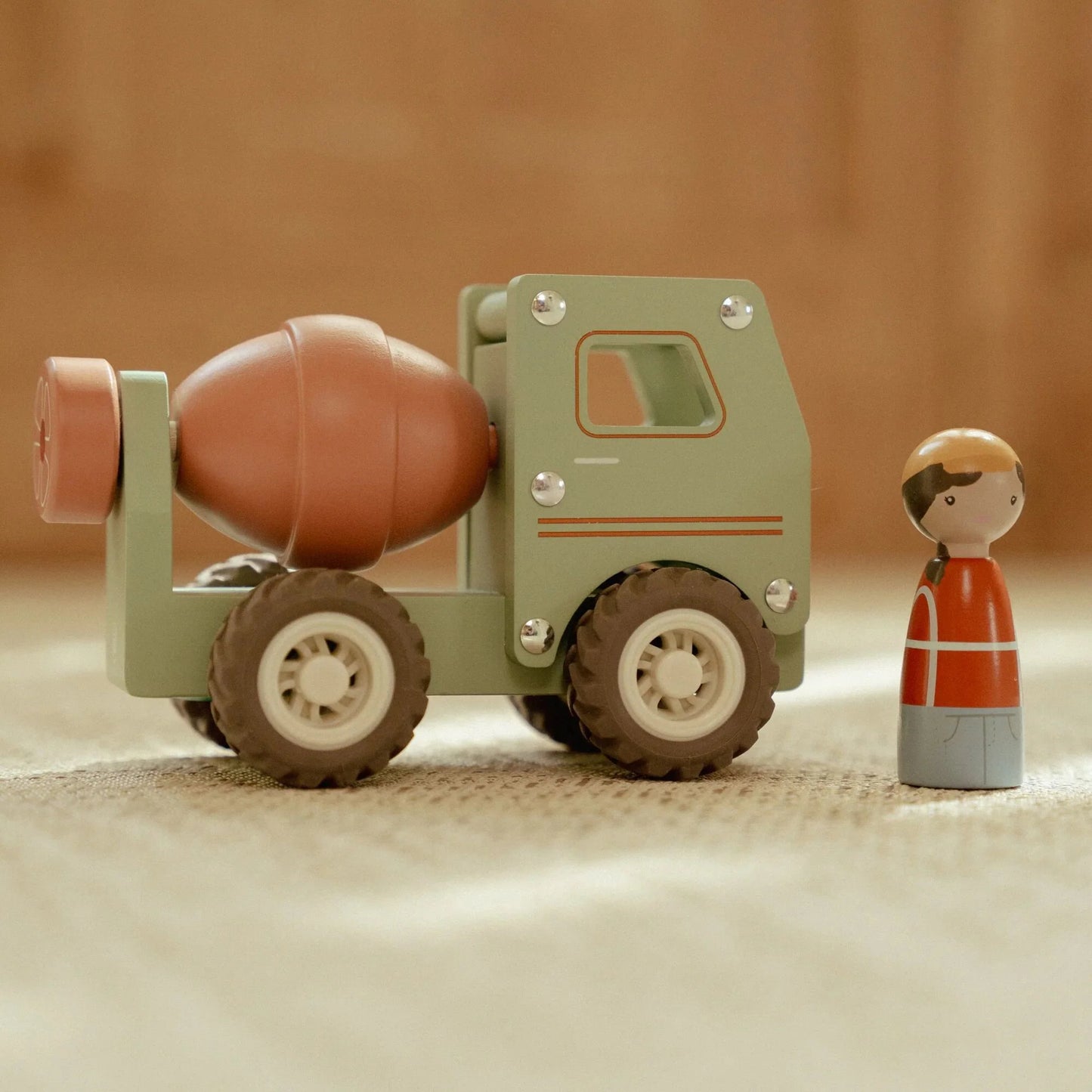 Camion de ciment en bois – Vert – Essentials