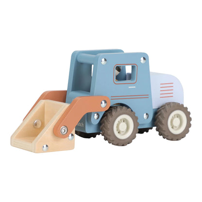 Bulldozer en bois – Bleu – Essentials