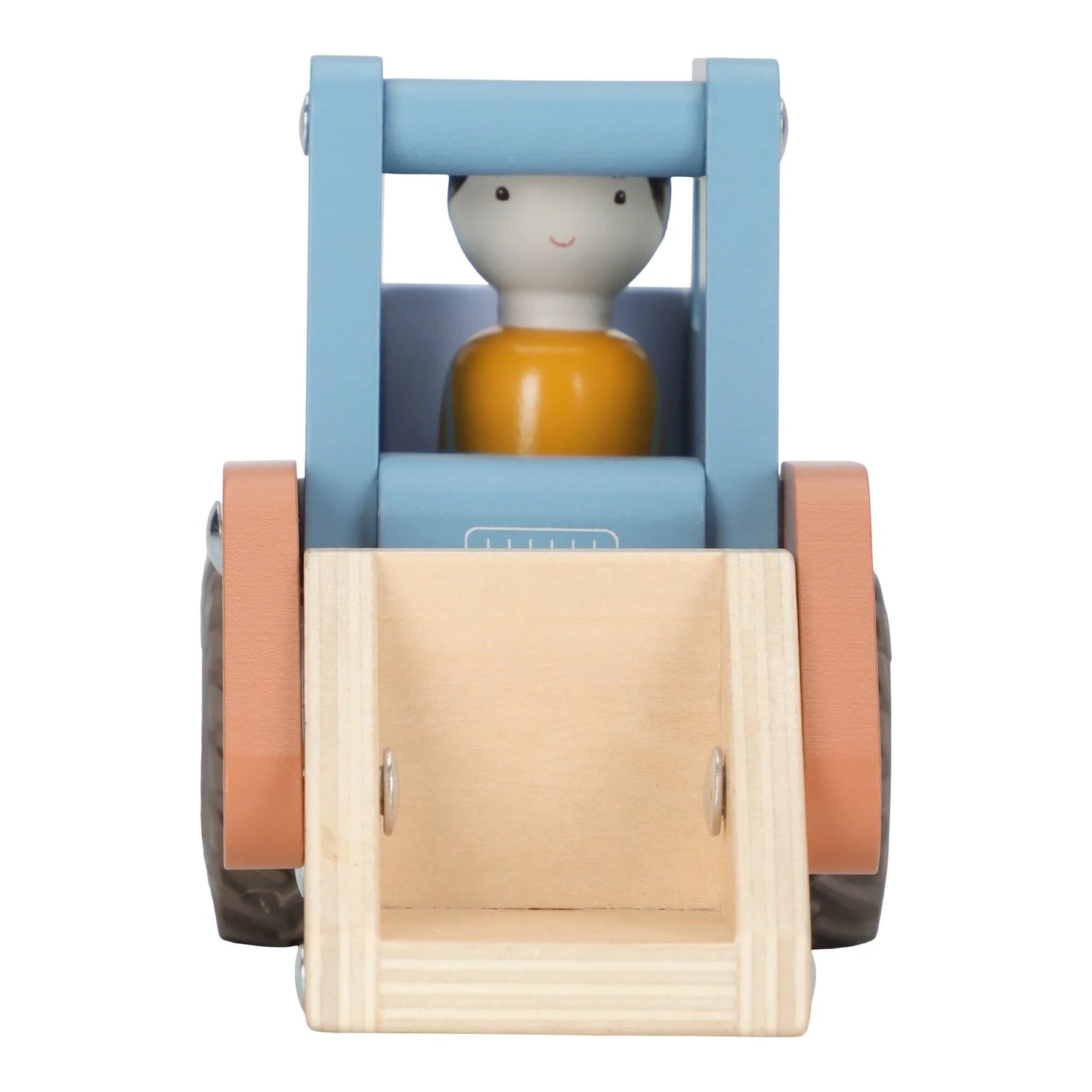 Bulldozer en bois – Bleu – Essentials