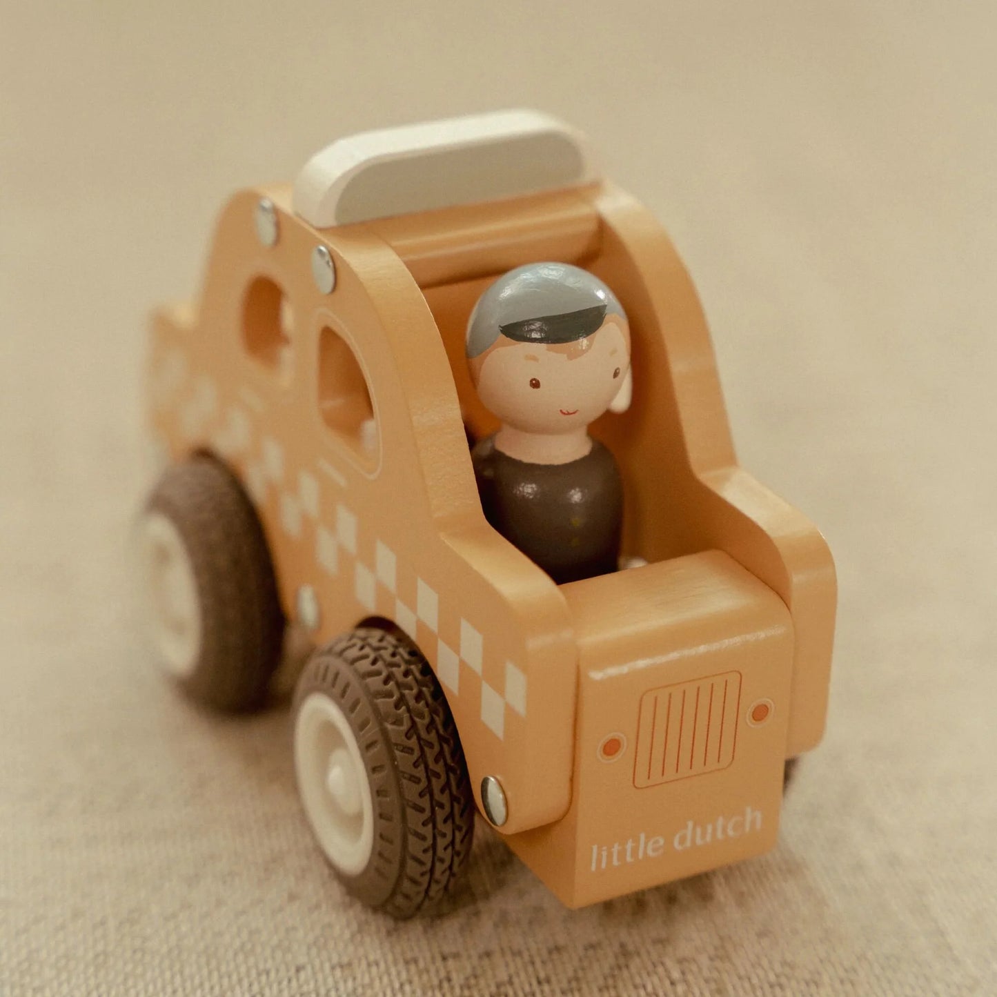 Taxi en bois – Jaune – Essentials