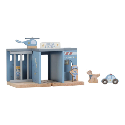 Commissariat de police en bois – Bleu – Essentials