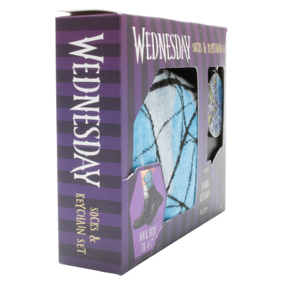 Goodies chaussettes + porte clefs "Wednesday'