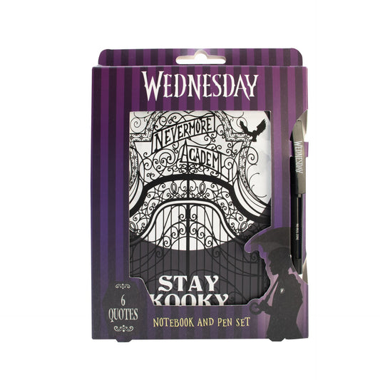 Carnet + stylo "Wednesday"