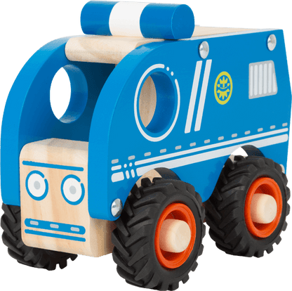 Fourgon de police en bois