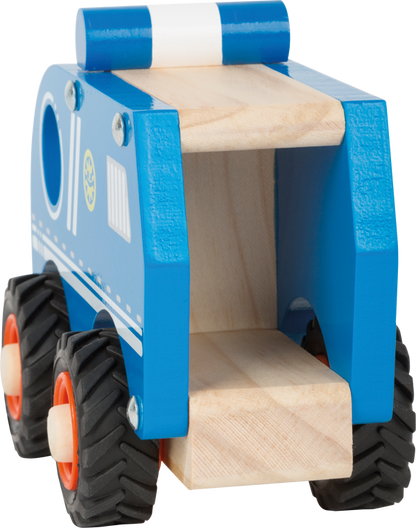 Fourgon de police en bois