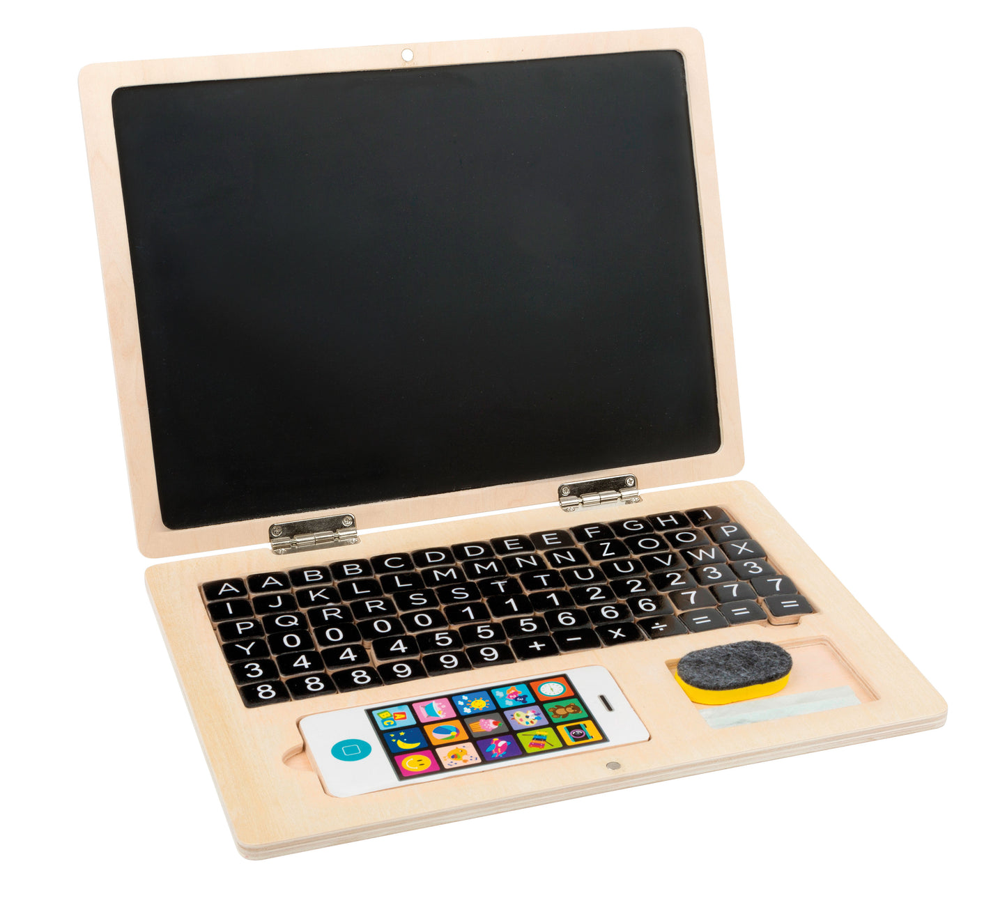 Ordinateur portable en bois avec tableau aimanté