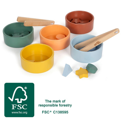 Jeu de tri Montessori avec pince