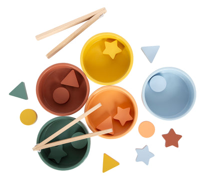 Jeu de tri Montessori avec pince
