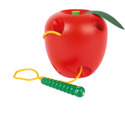 Jeu à enfiler Pomme et ver